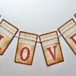 Wedding Valentine Love With Hearts Banner/ Wedding..