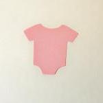 100 Baby Onesie Die Cut Pink/ Baby Shower/ Gender..