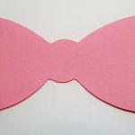 100 Bow Tie Die Cuts Pink/ Cardstock Bow Ties/..