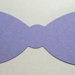 50 Bow Tie Die Cuts Lavender/ Cardstock Bow Ties/..