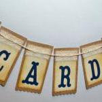 Cards Banner With Vintage Lace, Vintage Inspired..