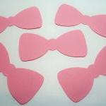 50 Bow Tie Die Cuts Pink/ Cardstock Bow Ties/..