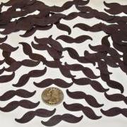 100 Mustache Confetti/ Moustache die cuts/ little man decor/ gender reveal/ wedding/ shower