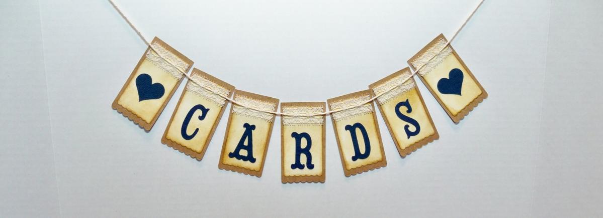 Cards Banner With Vintage Lace, Vintage Inspired Wedding Garland/ Card Box Or Birdcage Banner
