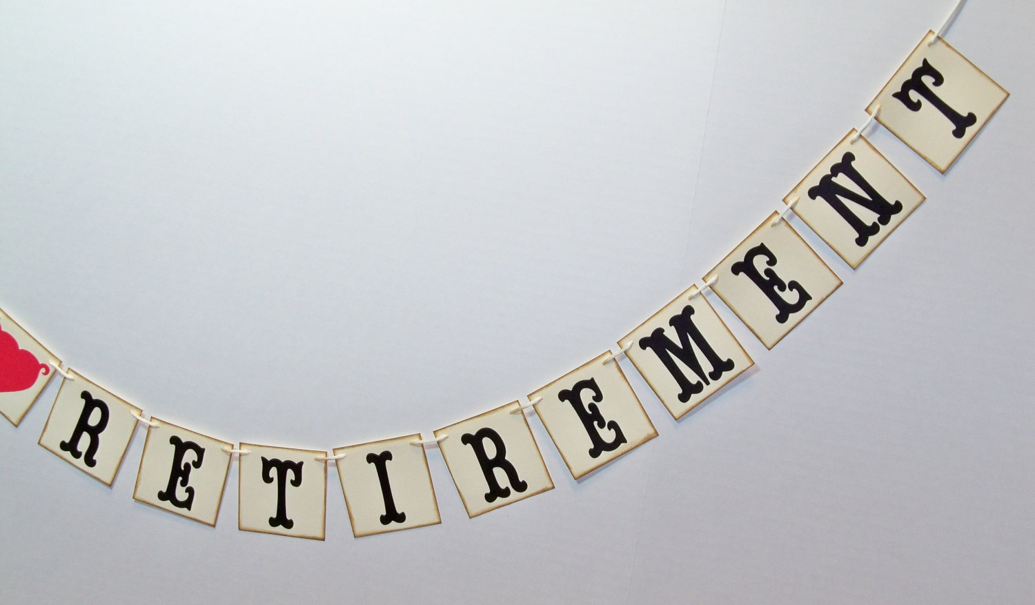 Happy Retirement Banner/ Garland/ Office Party/ Retirement Celebration ...